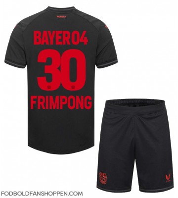 Bayer Leverkusen Jeremie Frimpong #30 Hjemmebanetrøje Børn 2023-24 Kortærmet (+ Korte bukser)